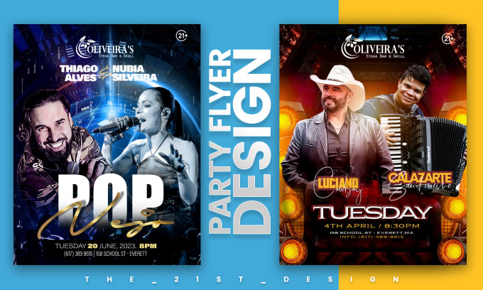 Gig Preview - Design a party flyer for concert, nightclub or event