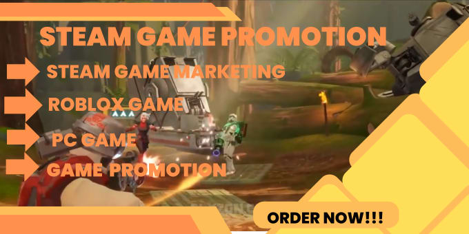 I will promote your steam game roblox game promotion and online game -  FiverrBox