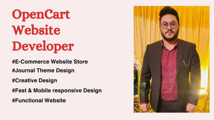 Gig Preview - Design an opencart website and ecommerce store for you