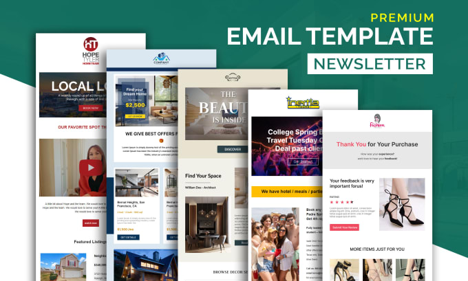 Gig Preview - Make editable email template design and HTML newsletter design within 12 hours