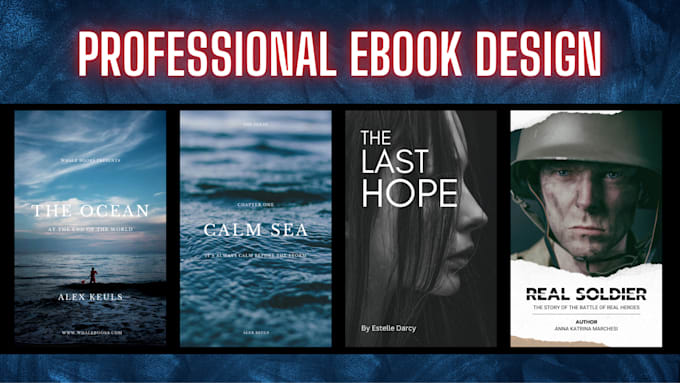 Gig Preview - Design professional custom book covers for kindle