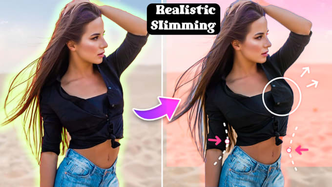 Gig Preview - Do realistic body slimming, makeup, waist slim in photo or video