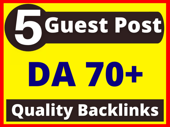 Gig Preview - Publish guest post on da 75 with seo dofollow backlinks