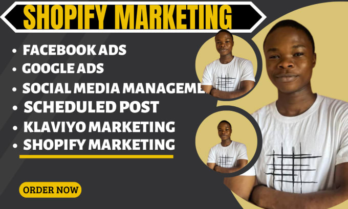 Gig Preview - Do complete shopify marketing, google ads, facebook ads, social media management