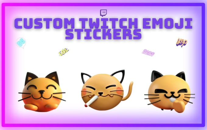 Gig Preview - Create twitch custom emoji sticker