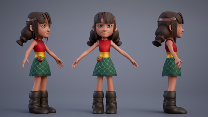 Gig Preview - Create 3d character 3d modelling 3d animation 3d environment