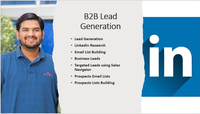 Gig Preview - Generate b2b leads for your business using linkedin sales navigator