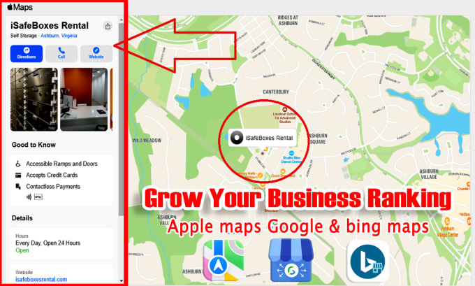 Gig Preview - Grow your business ranking on google maps apple maps and bing maps