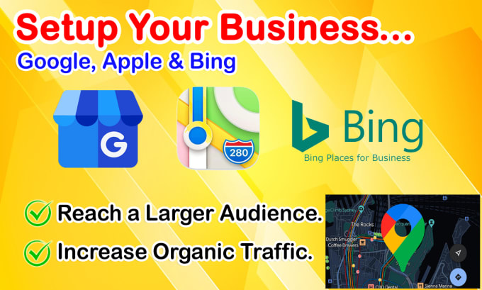 Gig Preview - Setup your business on google maps apple maps and bing maps