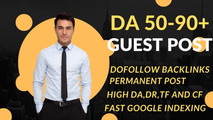 Gig Preview - Publish high da general guest post with  dofollow backlinks