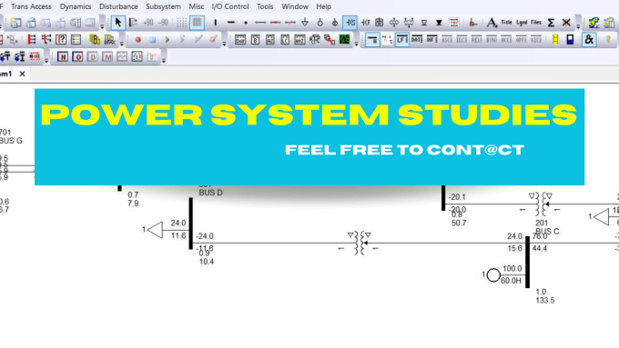 Gig Preview - Provide power system studies services psse etap pscad