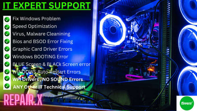 Gig Preview - Fix, tweak, optimize, repair, speed up, troubleshoot your gaming pc, remotely