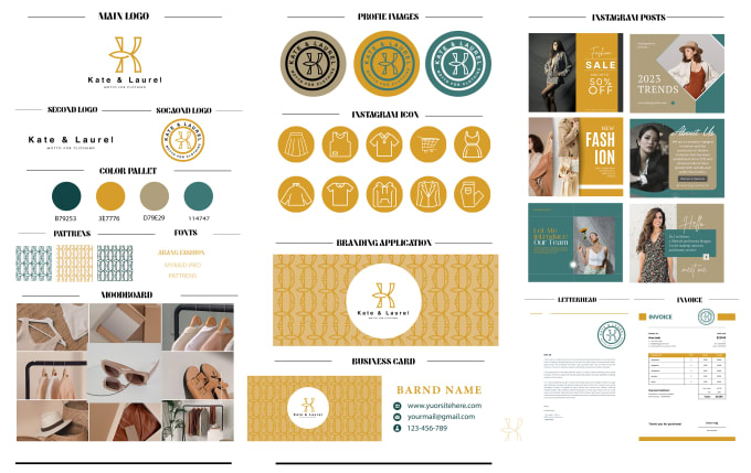 Gig Preview - Do luxury signature logo design, branding kit and brand identity kit