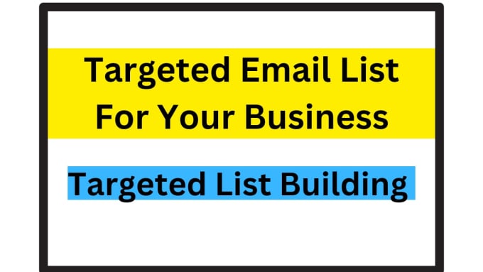 Gig Preview - Provide targeted emails for your business