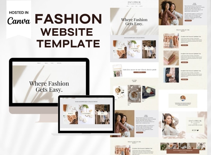 Gig Preview - Design canva website, template, presentation, bronchure