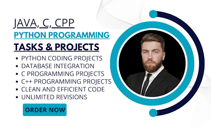 Gig Preview - Do your java, c, cpp and python programming projects