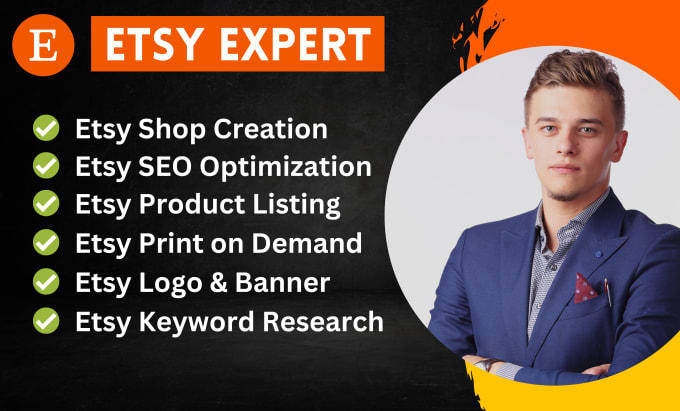 Gig Preview - Create, design and set up your etsy shop with SEO optimization