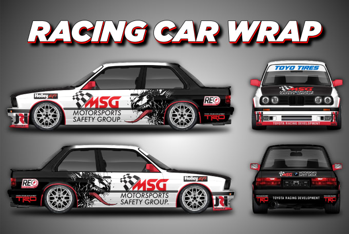 Gig Preview - Create a professional racing car wrap design