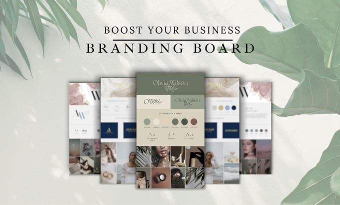 Gig Preview - Create a high canva brand board for your business