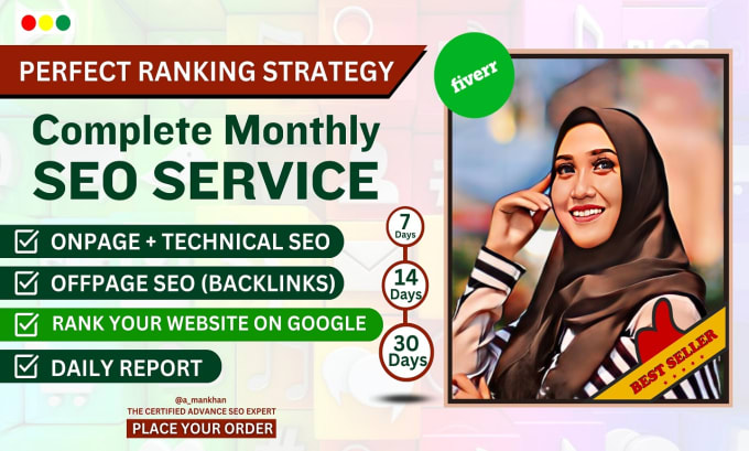 Gig Preview - Complete website monthly off page seo service via backlinks