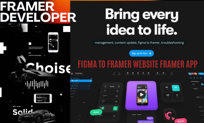 Bestseller - build a customized framer website, figma to framer framer animation, wix, framer