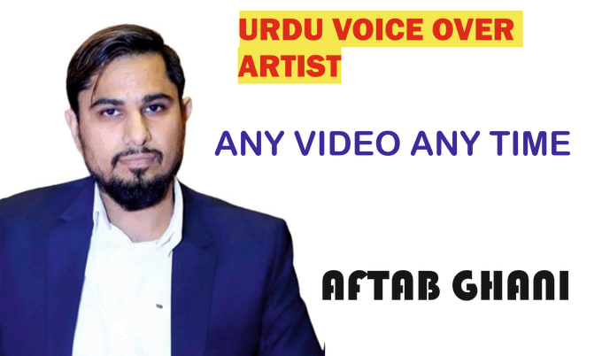 Gig Preview - Voice over your  videos in urdu