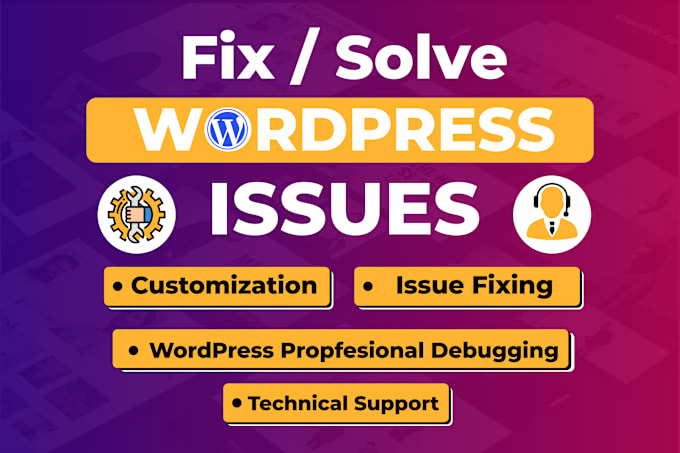 Gig Preview - Fix wordpress issues, errors, bugs, and problems