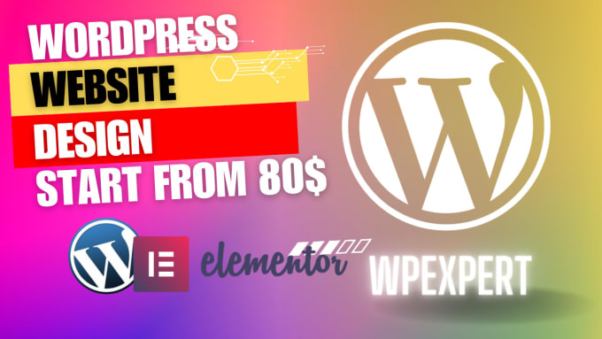 Gig Preview - Design a responsive wordpress website elementor pro