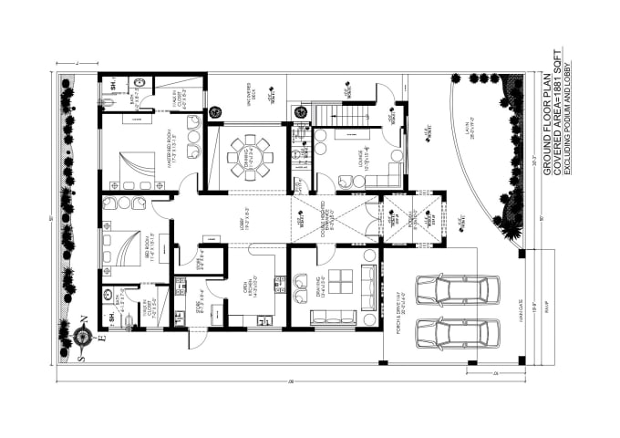 Gig Preview - Be your architect for 2d floor plan drawing in autocad