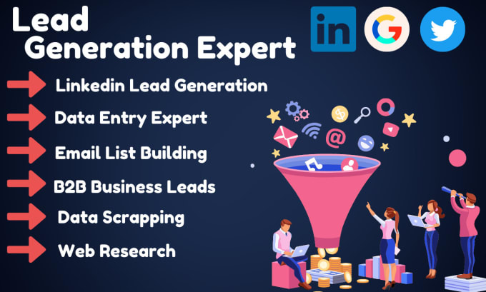 Gig Preview - Do leads generation, web scrapping, targeted b2b leads