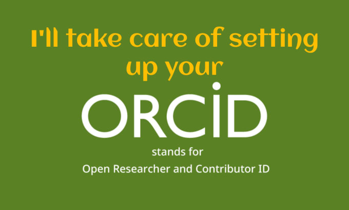 Gig Preview - Create professional orcid profile