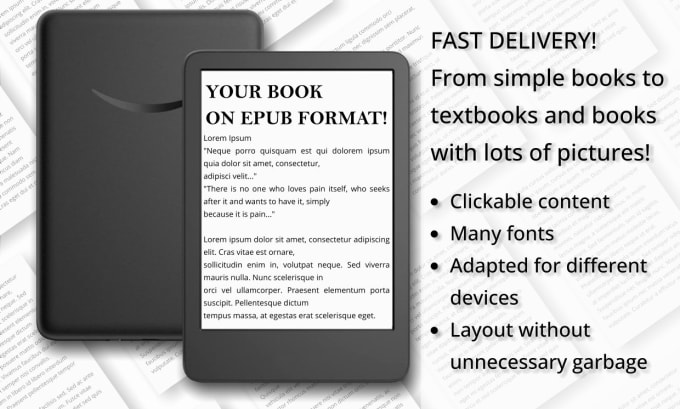 Bestseller - convert any text file in epub format quickly