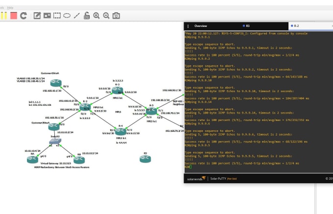 Gig Preview - Do networking projects on packet tracer