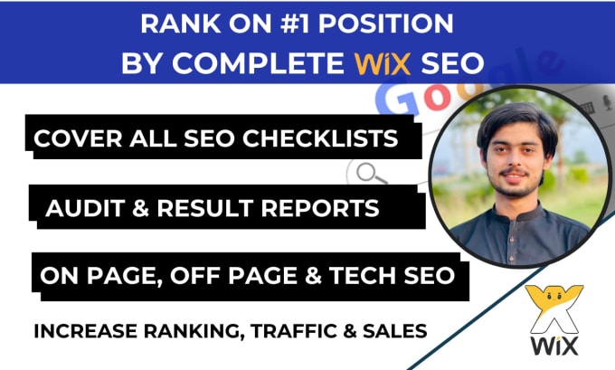 Gig Preview - Do website complete wix seo services for google top ranking