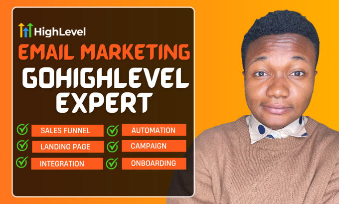 Gig Preview - Gohighlevel sales funnel go highlevel email marketing course landing page design