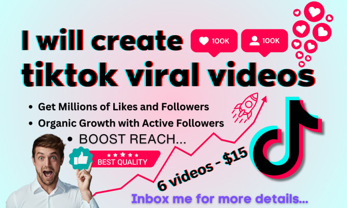 Gig Preview - Create tiktok viral videos