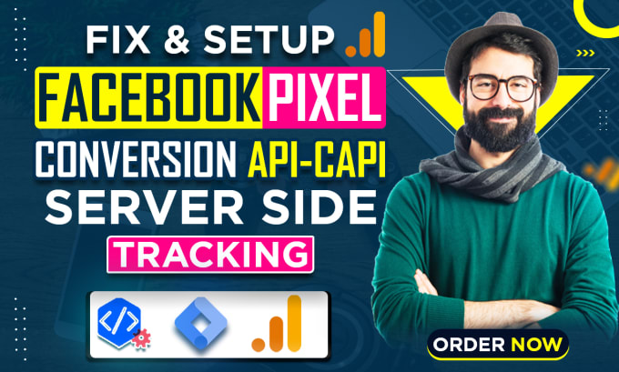 Gig Preview - Setup meta pixel, fix facebook pixel conversion API, server side tracking by GTM