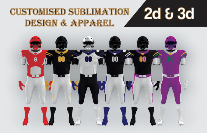 Gig Preview - Design all types of custom sportswear uniform with 3d mockup