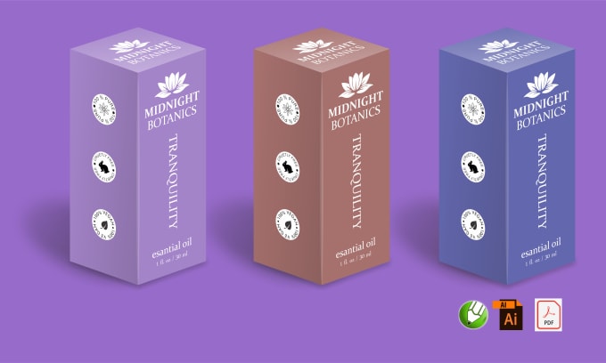 Gig Preview - Do modern product packaging box with dieline