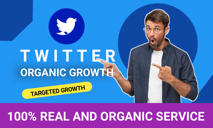 Gig Preview - Organic twitter marketing and with organic growth