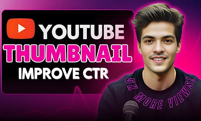 Gig Preview - Design eye catching youtube thumbnails in 3 hours