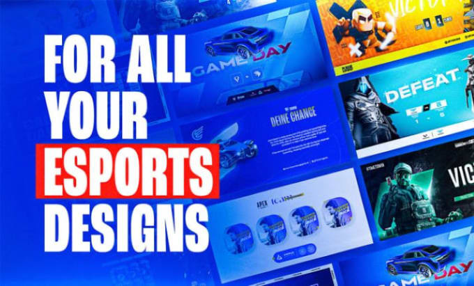 Bestseller - esports designs, gaming banner design