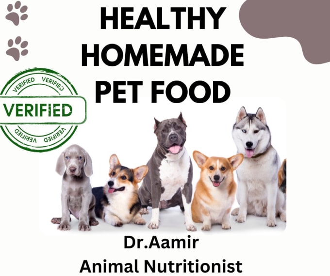 Gig Preview - Formulate homemade pet food for dogs and cats