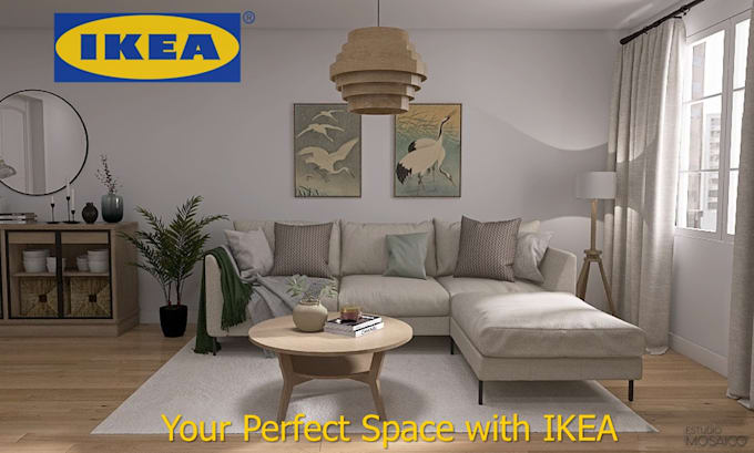 Gig Preview - Design your dream room with ikea furniture on a budget