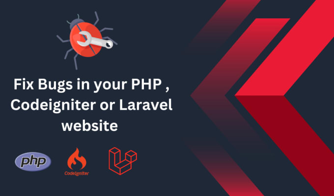 Gig Preview - Fix bugs in your PHP , codeigniter or laravel website