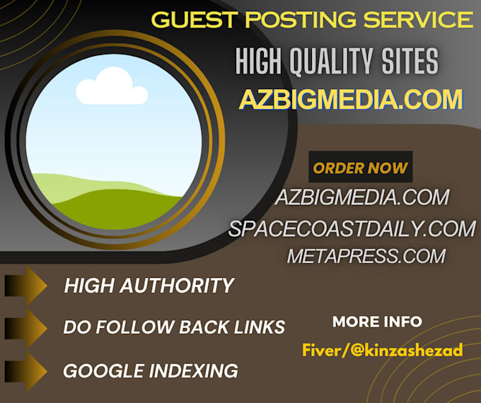 Gig Preview - Do guest post on metapress, az big media, signalcv