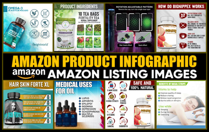 Bestseller - design amazon product infographics, amazon product listing, lifestyle image