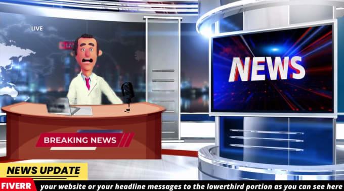 Gig Preview - Be your news anchor spokesperson