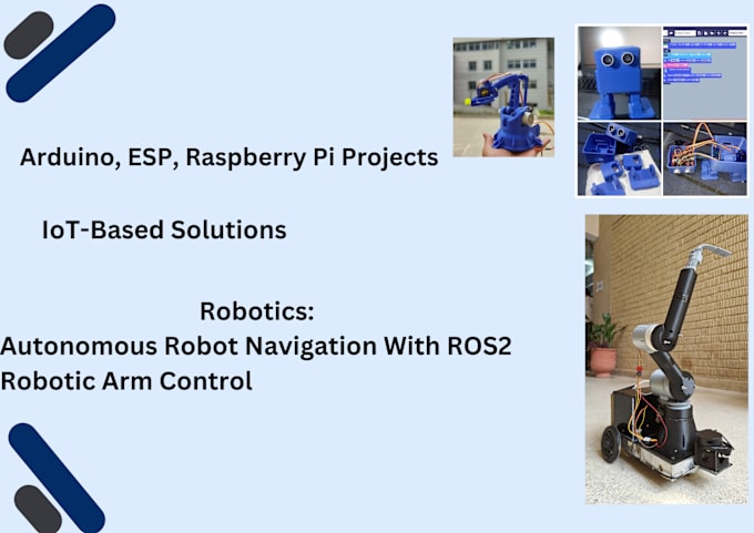 Bestseller - do professional arduino , esp , raspberry pi, iot and robotics project