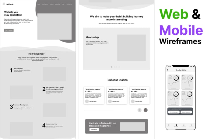 Gig Preview - Create wireframes for mobile apps  ios apps and android apps